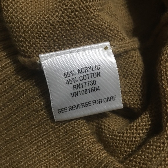 🌻 Mossimo Green Thin Knit Cowl Neck Tunic Top F1 - Picture 5 of 5